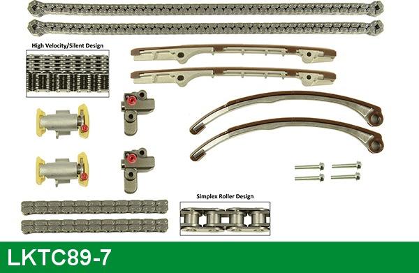 LUCAS LKTC89-7 - Комплект цепи привода распредвала autosila-amz.com