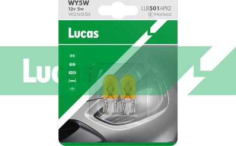 LUCAS LLB501APX2 - Лампа накаливания, фонарь указателя поворота autosila-amz.com