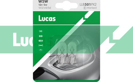 LUCAS LLB501PX2 - Лампа накаливания, фонарь указателя поворота autosila-amz.com
