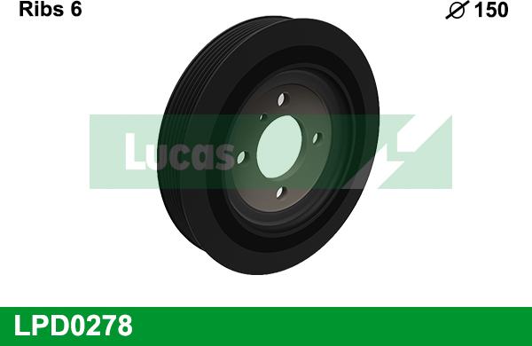 LUCAS LPD0278 - Шкив коленчатого вала autosila-amz.com