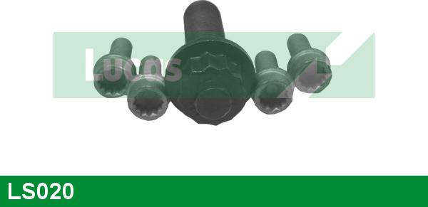 LUCAS LS020 - Комплект болтов ременного шкива, коленчатый вал autosila-amz.com