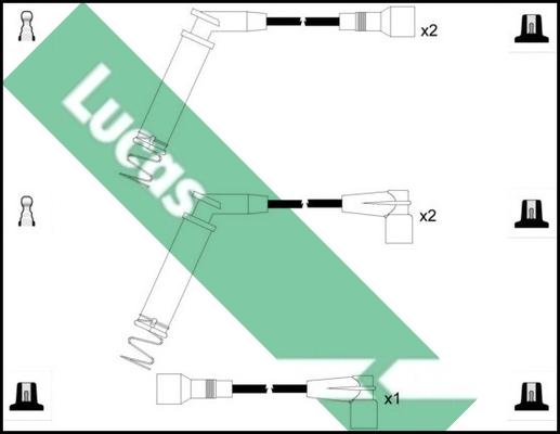 LUCAS LUC4498 - Комплект проводов зажигания autosila-amz.com