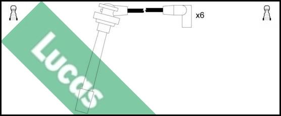LUCAS LUC4454 - Комплект проводов зажигания autosila-amz.com