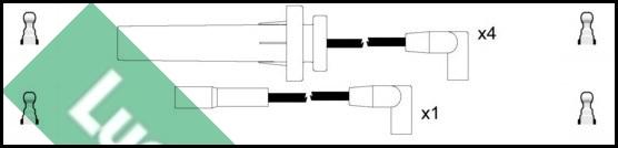 LUCAS LUC4460 - Комплект проводов зажигания autosila-amz.com