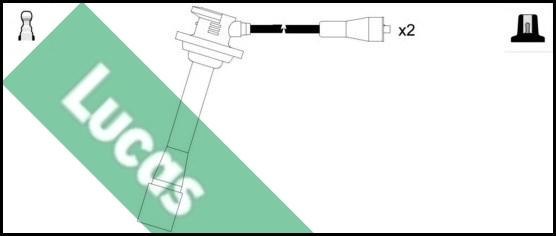 LUCAS LUC4461 - Комплект проводов зажигания autosila-amz.com