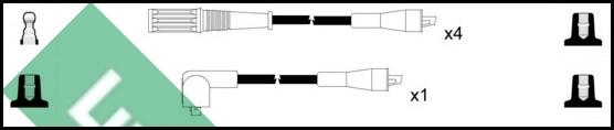 LUCAS LUC4408 - Комплект проводов зажигания autosila-amz.com