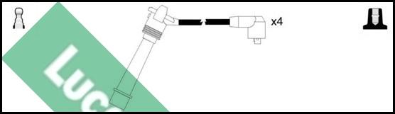 LUCAS LUC4489 - Комплект проводов зажигания autosila-amz.com