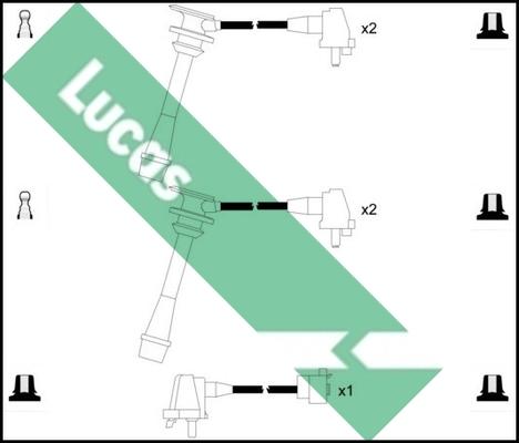 LUCAS LUC4553 - Комплект проводов зажигания autosila-amz.com