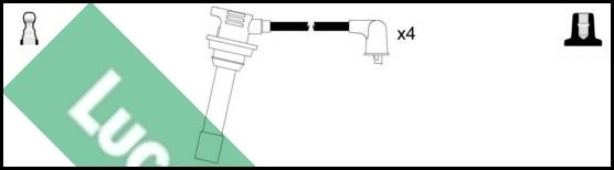 LUCAS LUC4509 - Комплект проводов зажигания autosila-amz.com