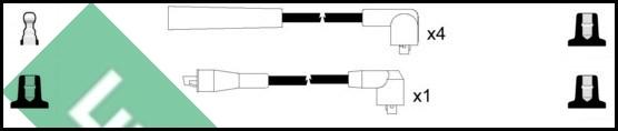 LUCAS LUC4535 - Комплект проводов зажигания autosila-amz.com