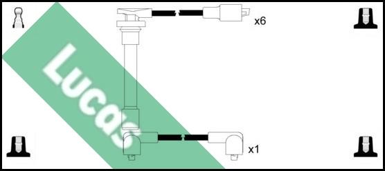LUCAS LUC4645 - Комплект проводов зажигания autosila-amz.com