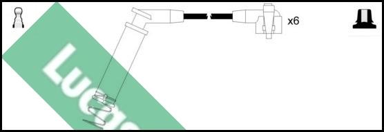 LUCAS LUC4641 - Комплект проводов зажигания autosila-amz.com