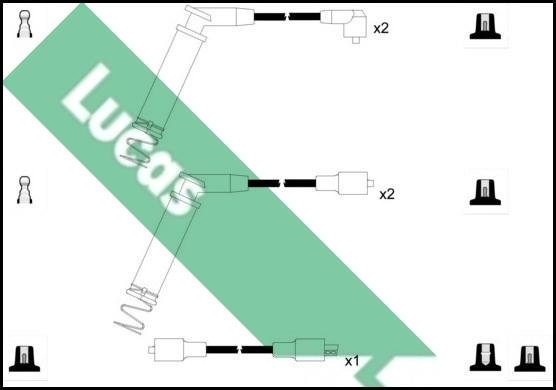 LUCAS LUC4605 - Комплект проводов зажигания autosila-amz.com