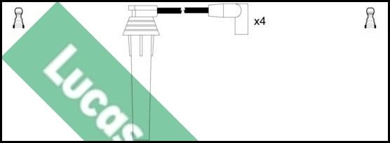 LUCAS LUC4639 - Комплект проводов зажигания autosila-amz.com