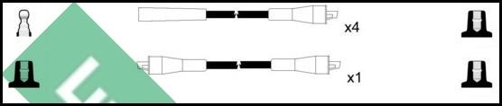LUCAS LUC4034 - Комплект проводов зажигания autosila-amz.com