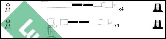 LUCAS LUC4101 - Комплект проводов зажигания autosila-amz.com