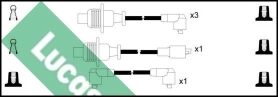 LUCAS LUC4118 - Комплект проводов зажигания autosila-amz.com