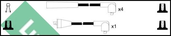 LUCAS LUC4181 - Комплект проводов зажигания autosila-amz.com