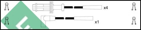 LUCAS LUC4131 - Комплект проводов зажигания autosila-amz.com