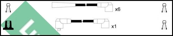 LUCAS LUC4176 - Комплект проводов зажигания autosila-amz.com