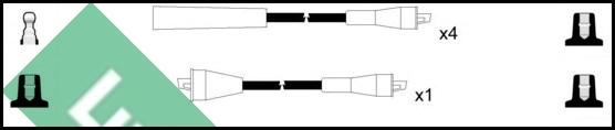 LUCAS LUC4364 - Комплект проводов зажигания autosila-amz.com