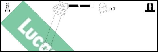 LUCAS LUC4309 - Комплект проводов зажигания autosila-amz.com
