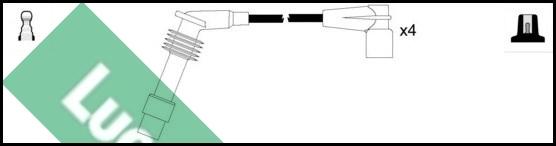 LUCAS LUC4378 - Комплект проводов зажигания autosila-amz.com