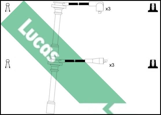 LUCAS LUC4251 - Комплект проводов зажигания autosila-amz.com
