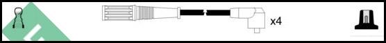 LUCAS LUC4202 - Комплект проводов зажигания autosila-amz.com