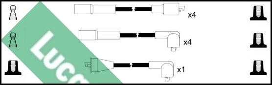 LUCAS LUC4276 - Комплект проводов зажигания autosila-amz.com
