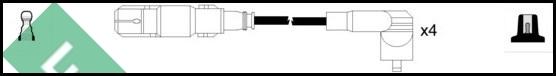 LUCAS LUC5076 - Комплект проводов зажигания autosila-amz.com