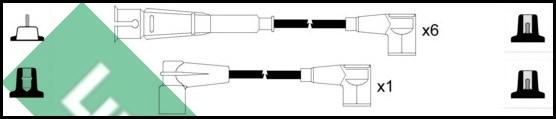 LUCAS LUC5208 - Комплект проводов зажигания autosila-amz.com