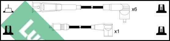 LUCAS LUC5228 - Комплект проводов зажигания autosila-amz.com