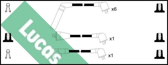 LUCAS LUC7451 - Комплект проводов зажигания autosila-amz.com