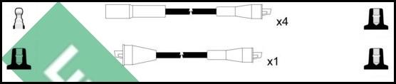 LUCAS LUC7049 - Комплект проводов зажигания autosila-amz.com