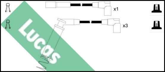 LUCAS LUC7043 - Комплект проводов зажигания autosila-amz.com