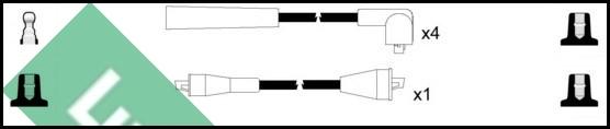 LUCAS LUC7059 - Комплект проводов зажигания autosila-amz.com