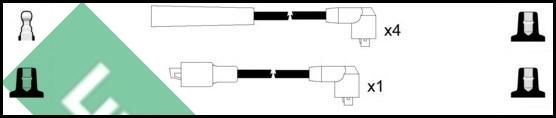 LUCAS LUC7060 - Комплект проводов зажигания autosila-amz.com