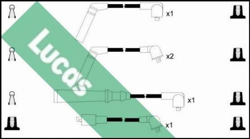 LUCAS LUC7004 - Комплект проводов зажигания autosila-amz.com