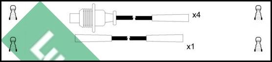 LUCAS LUC7017 - Комплект проводов зажигания autosila-amz.com