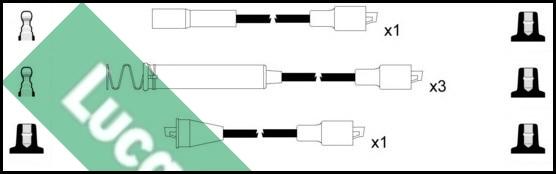 LUCAS LUC7030 - Комплект проводов зажигания autosila-amz.com