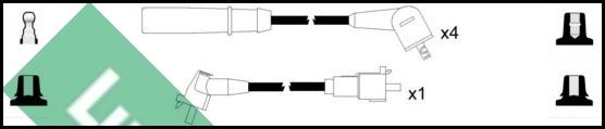 LUCAS LUC7191 - Комплект проводов зажигания autosila-amz.com