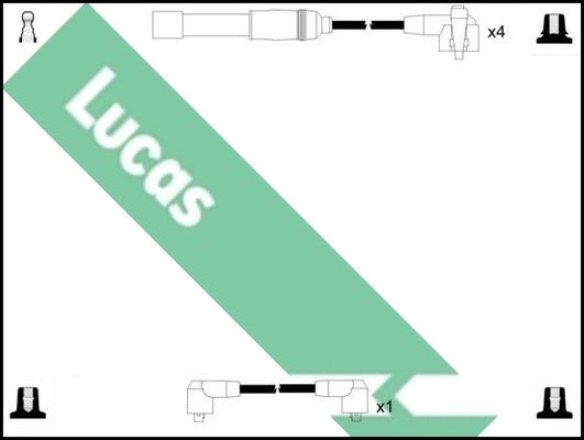 LUCAS LUC7180 - Комплект проводов зажигания autosila-amz.com