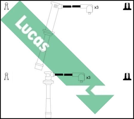 LUCAS LUC7124 - Комплект проводов зажигания autosila-amz.com