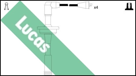 LUCAS LUC7178 - Комплект проводов зажигания autosila-amz.com