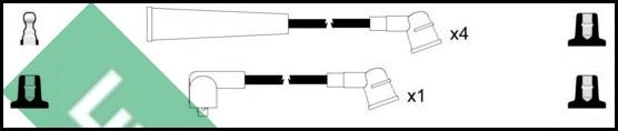 LUCAS LUC7348 - Комплект проводов зажигания autosila-amz.com