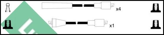 LUCAS LUC7366 - Комплект проводов зажигания autosila-amz.com