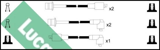 LUCAS LUC7296 - Комплект проводов зажигания autosila-amz.com