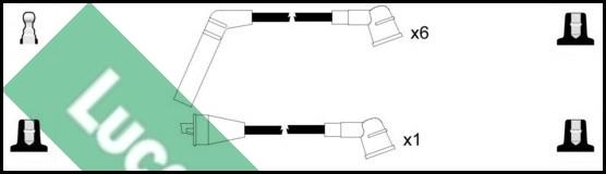 LUCAS LUC7239 - Комплект проводов зажигания autosila-amz.com