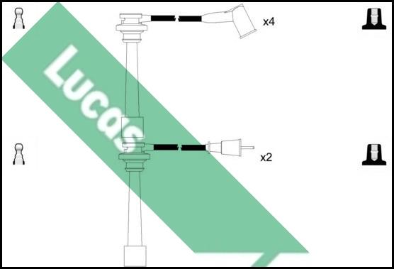 LUCAS LUC7227 - Комплект проводов зажигания autosila-amz.com